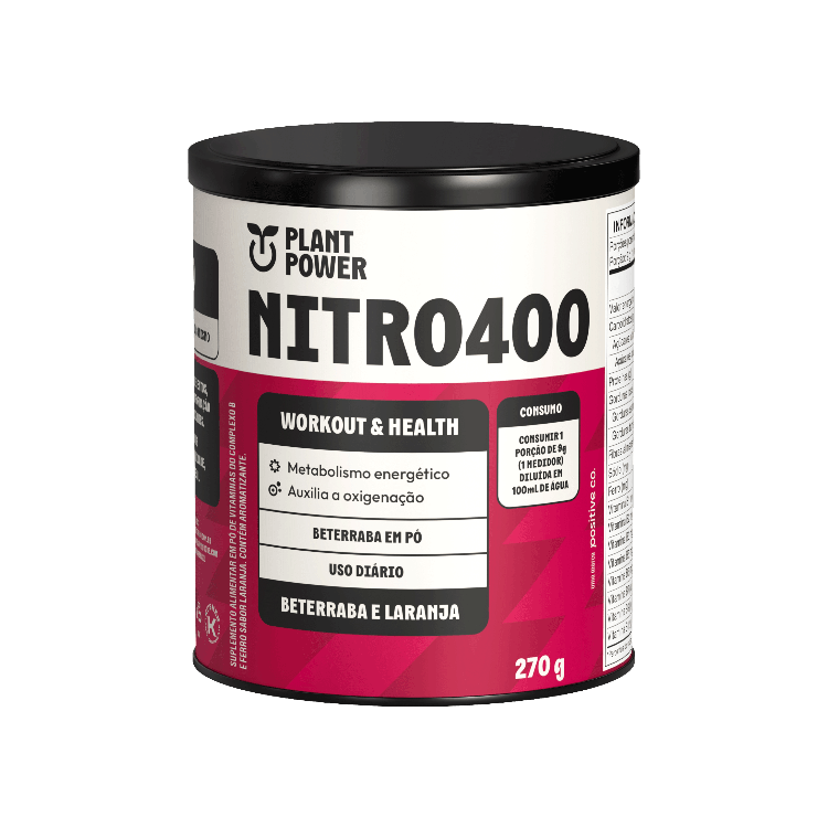 NITRO 400 PLANT POWER BETERRABA E LARANJA 270G