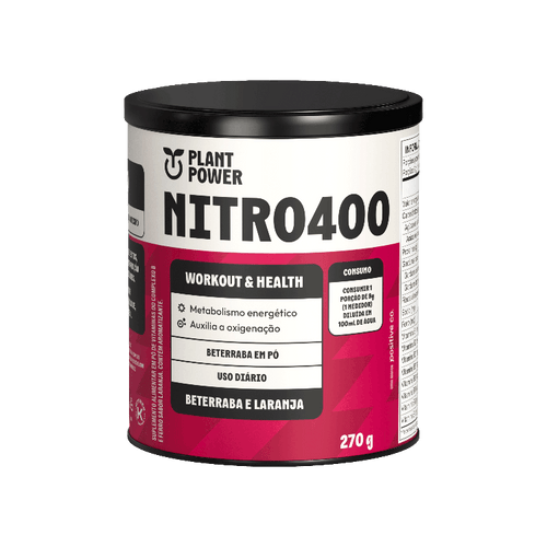 NITRO 400 PLANT POWER BETERRABA E LARANJA 270G