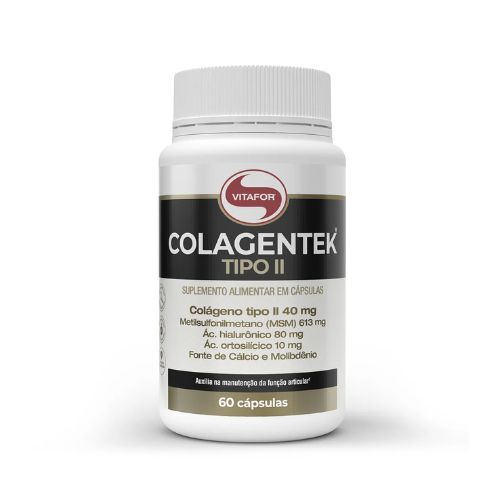 COLAGENTEK TIPO II 60 CAPSULAS 790MG (CONTEUDO)