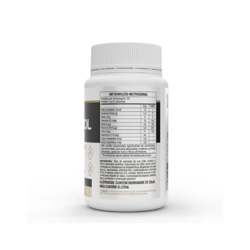RESVERATROL PLUS 60 CAPSULAS 1000MG (CONTEUDO)