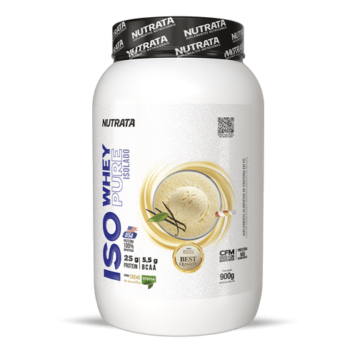 ISO WHEY PURE CREME DE BAUNILHA 900GR - NUTRATA
