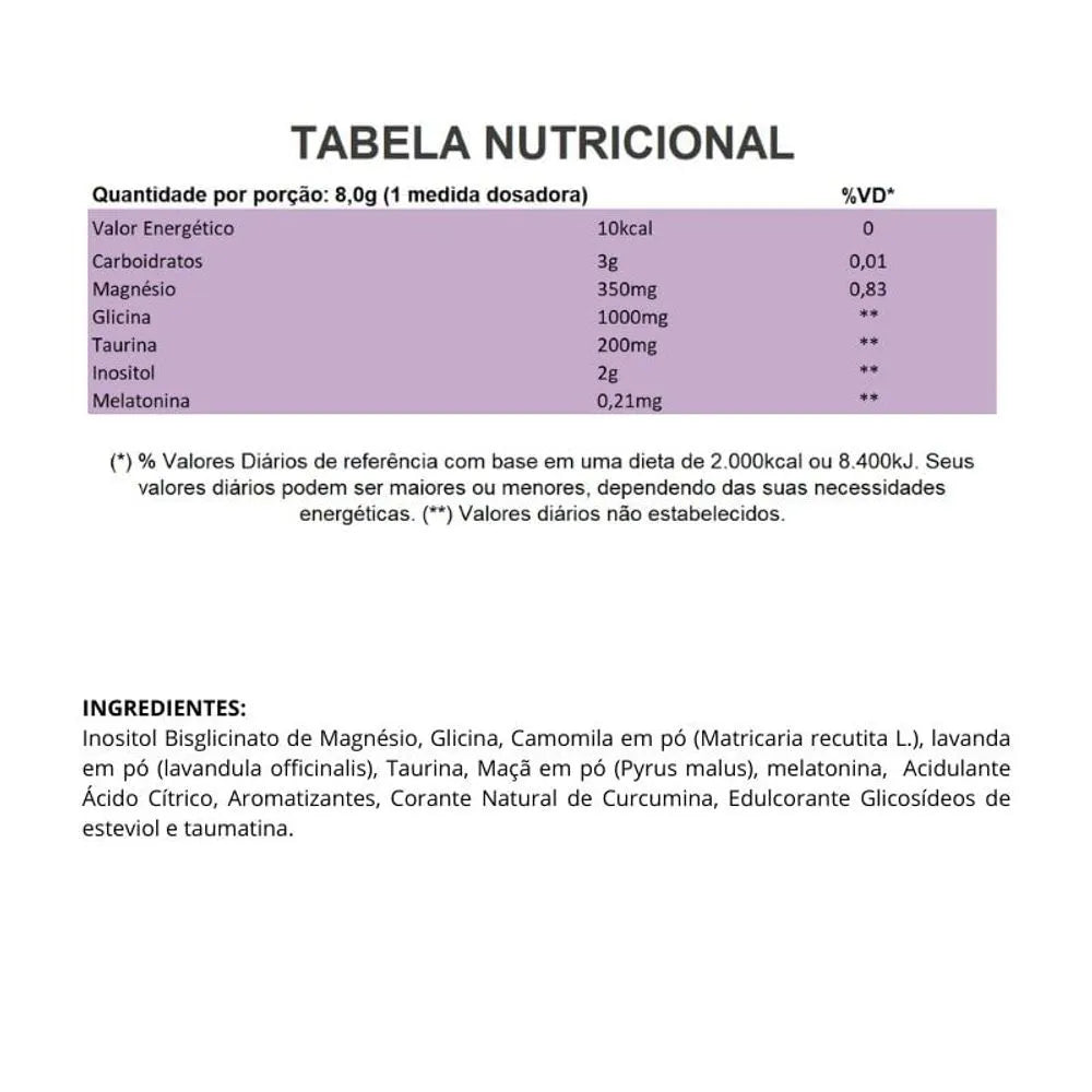MAGNESIO + INOSITOL RELIEF 3.0 CAMOMILA E LAVANDA 350G - TRUE SOURCE