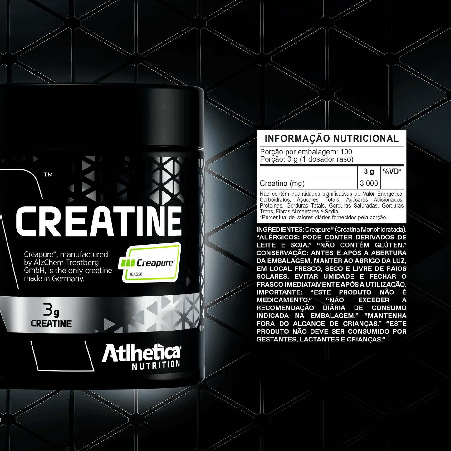 CREATINE (CREAPURE®) ATLHETICA 300g