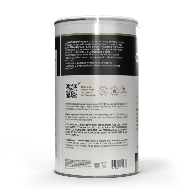COLAGENTEK PROTEIN LATA 460G SABOR CACAU