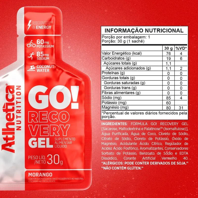 GO! RECOVERY GEL MORANGO ATLHETICA