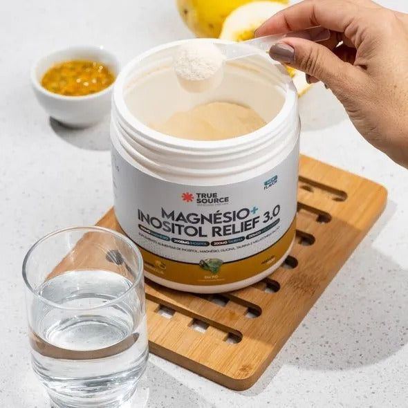 VITAMINAS E MINERAIS MAGNESIO + INOSITOL RELIEF 3.0 MARACUJA 350G - TRUE SOURCE