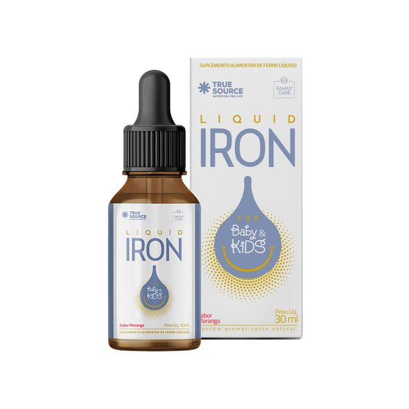 FAMILY CARE LIQUID IRON FOR BABY & KIDS 30ML SABOR MORANGO - TRUE SOURCE
