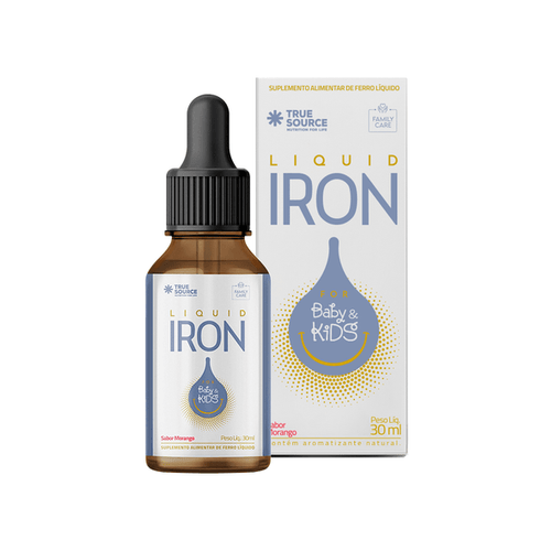 FAMILY CARE LIQUID IRON FOR BABY & KIDS 30ML SABOR MORANGO - TRUE SOURCE