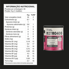 NITRO 400  PLANT POWER BETERRABA E LARANJA 270G