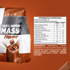 100% HIPER MASS FLAVOUR (2,5 KG) ATLHETICA CHOCOLATE