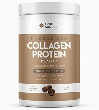 PROTEINA COLLAGEN PROTEIN CHOCOLATE BELGA 450G - TRUE SOURCE