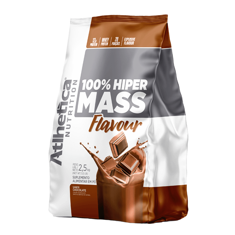 100% HIPER MASS FLAVOUR (2,5 KG) ATLHETICA CHOCOLATE