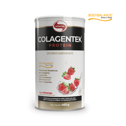 COLAGENTEK PROTEIN LATA 460G SABOR MORANGO