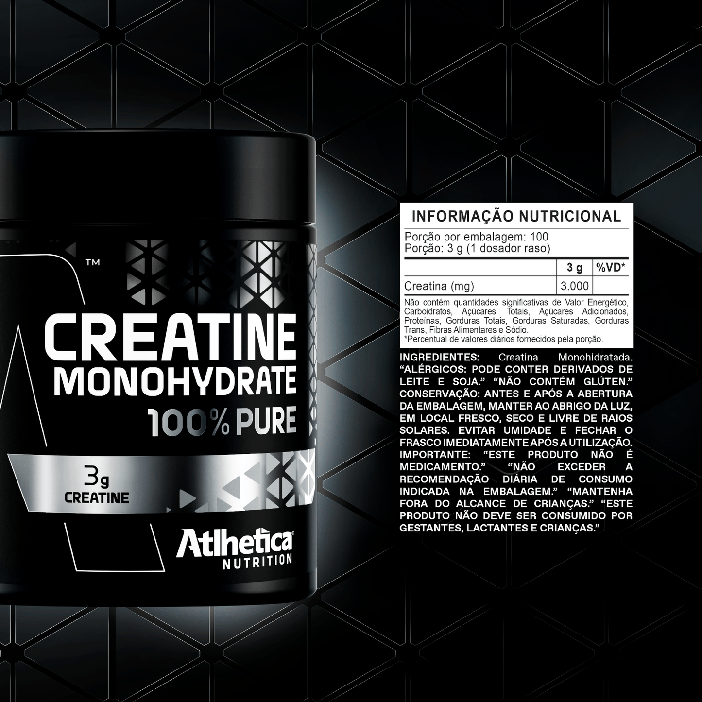 CREATINE 100% PURE ATLHETICA 300g