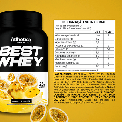 BEST WHEY (900g) ATLHETICA MARACUJA MOUSSE