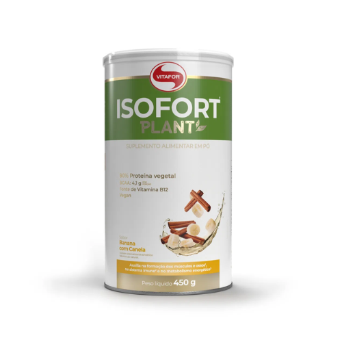 ISOFORT PLANT 450G BANANA COM CANELA