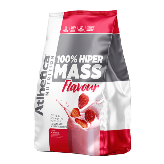 100% HIPER MASS FLAVOUR ATLHETICA (2,5 KG) MORANGO