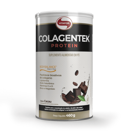 COLAGENTEK PROTEIN LATA 460G SABOR CACAU