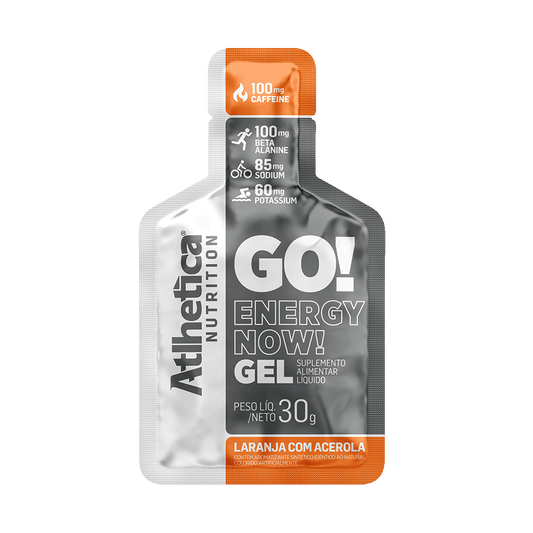 GO! ENERGY NOW CAFEÍNA GEL (DISPLAY C/ 10 SACHES DE 30G)