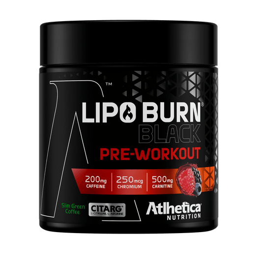 LIPO BURN BLACK PRE WORKOUT (200G) FRUTAS VERMELHAS