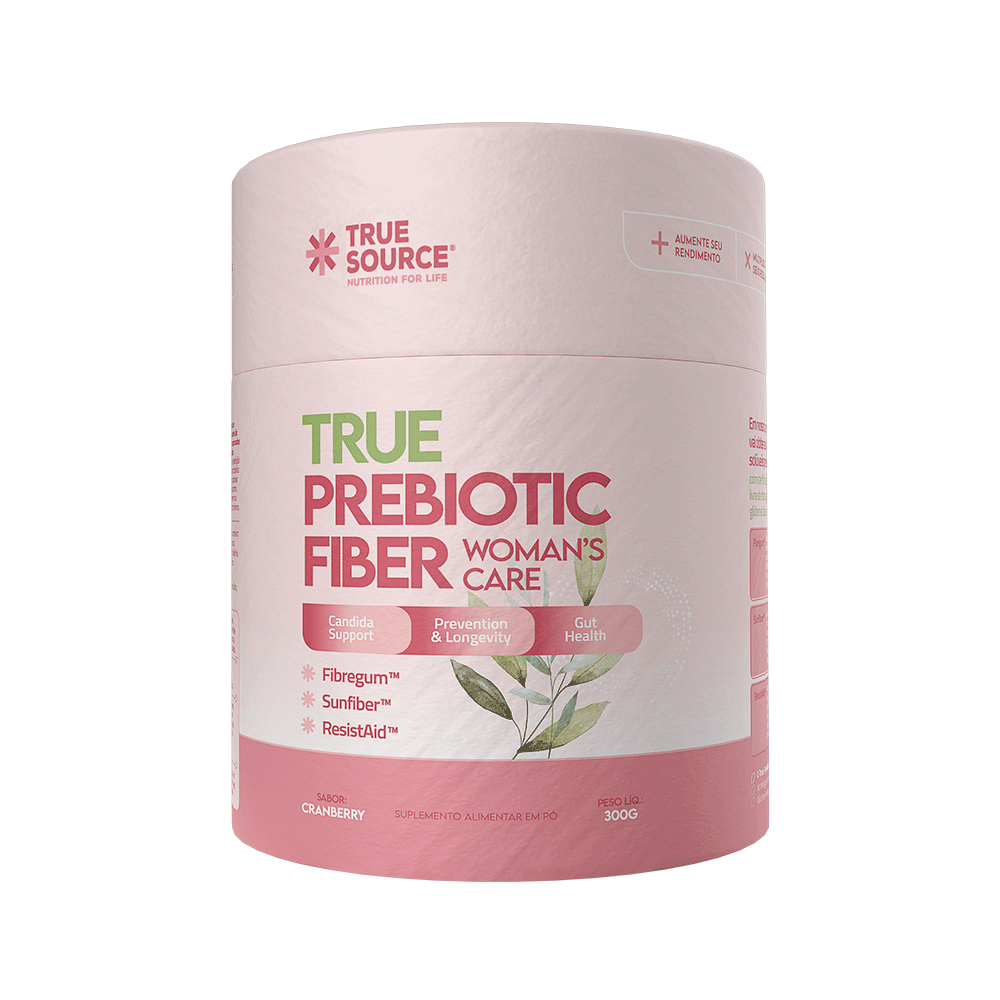 LONGEVIDADE E PREVENCAO TRUE PREBIOTIC FIBER CRANBERRY 300G - TRUE SOURCE