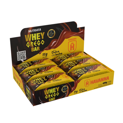 WHEY GREGO BAR DOCE DE LEITE HAVANNA DISPLAY C/ 12 BARRAS DE 40G