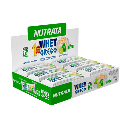 WHEY GREGO BAR SABOR TORTA DE LIMAO DISPLAY C/ 12