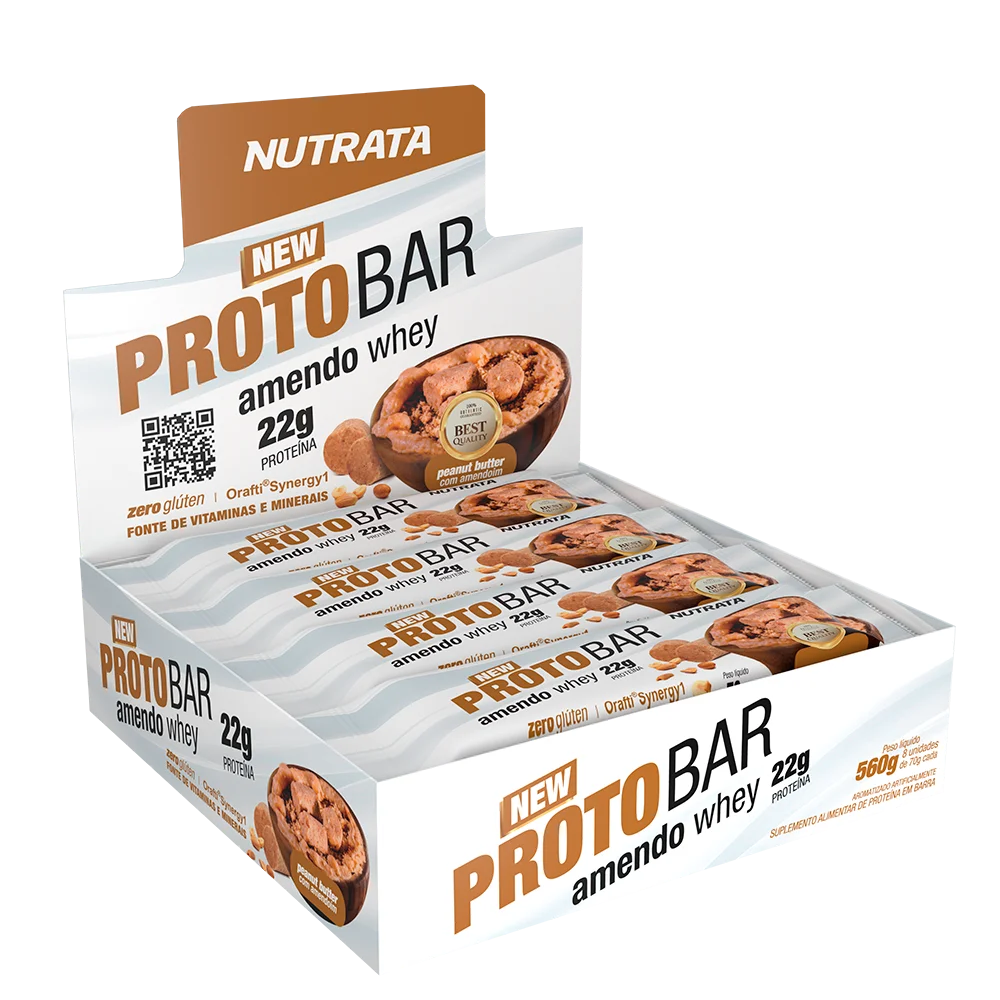 PROTOBAR AMENDO WHEY DISPLAY C/ 8 BARRAS 70GR